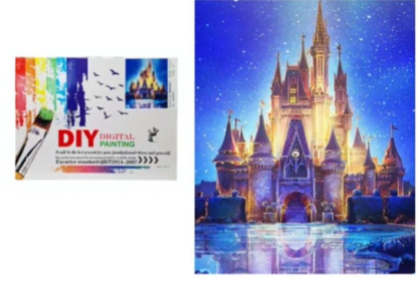 Malowanie po numerkach -palac