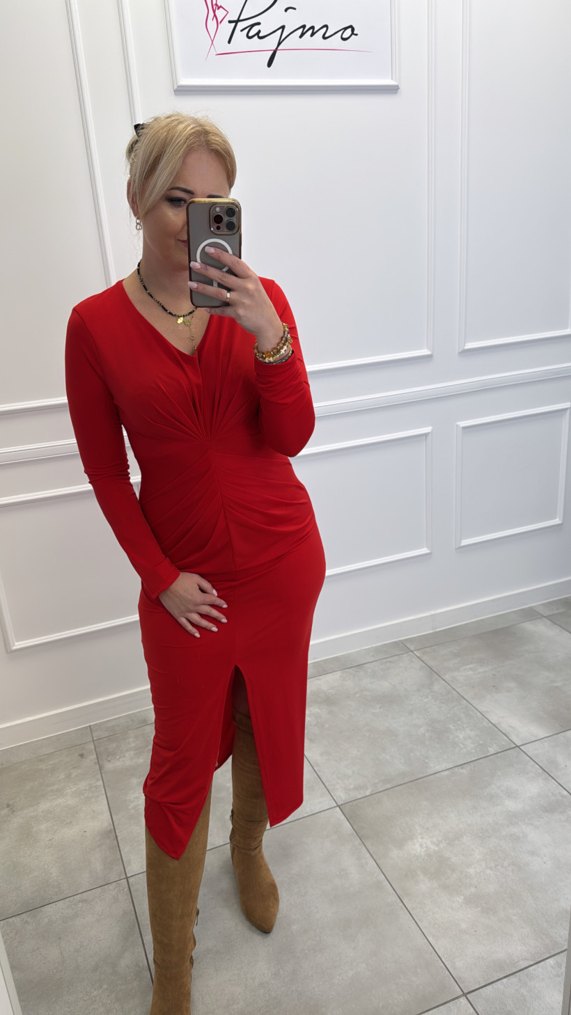 Sukienka marszczenie 13973