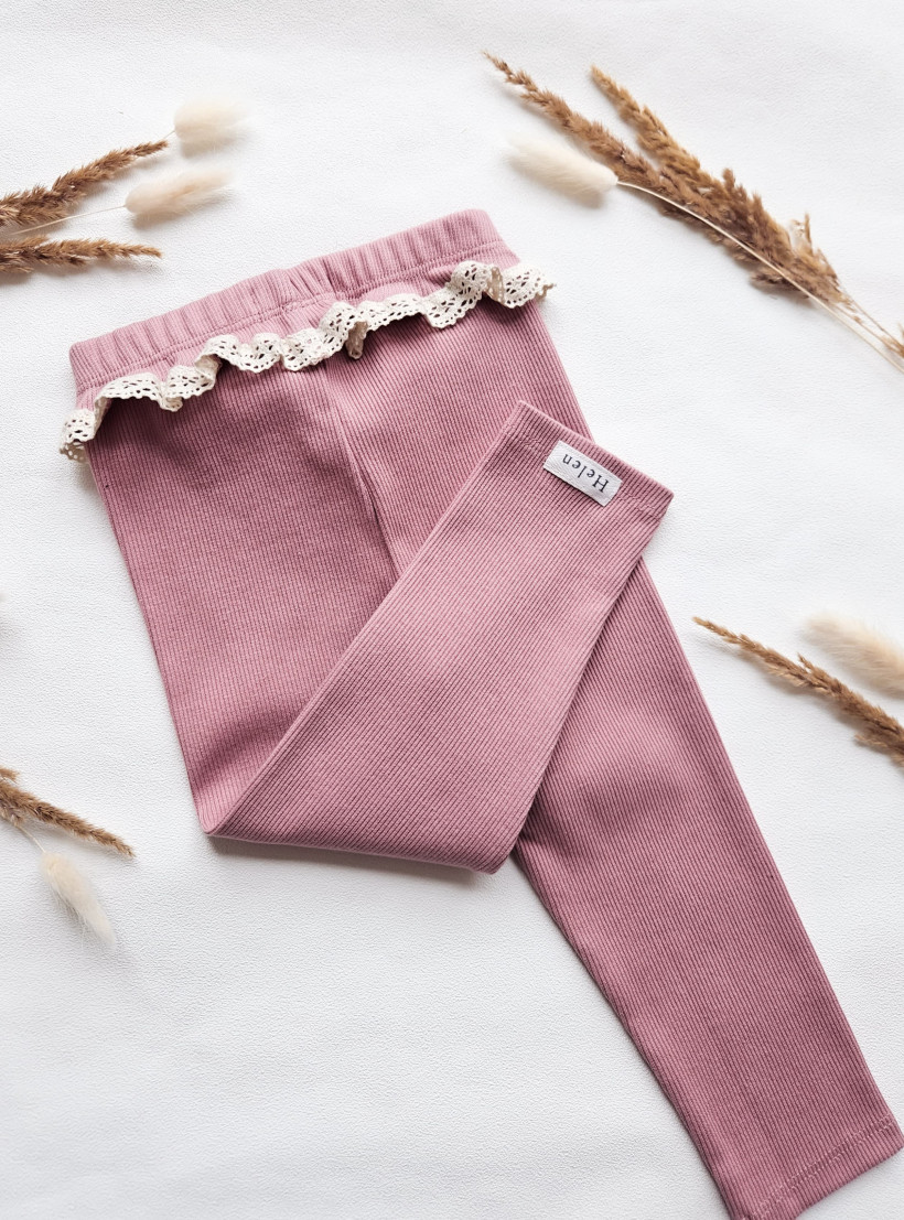LEGINSY PRĄŻEK PUDER  Z KORONKOWĄ BASKINKĄ HELEN