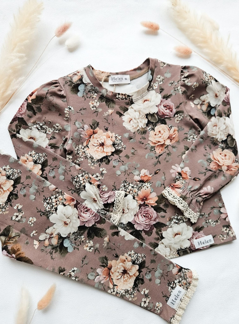 LEGINSY Z KORONKĄ BUKIETY NA CZEKOLADZIE HELEN