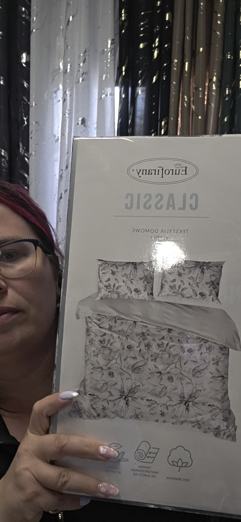 Pościel bawelniana 160x200 2x 70x80 Eurofirany