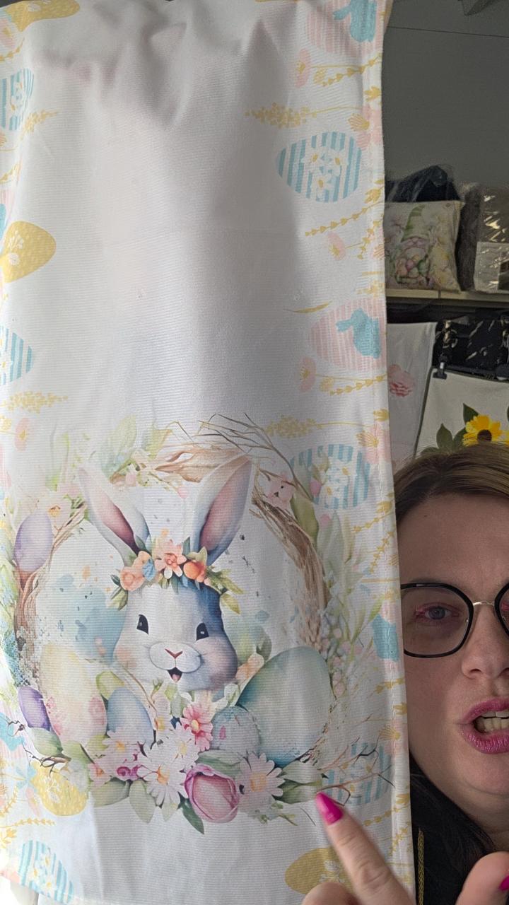 Bieżnik 30x180cm zajączek w wianuszku