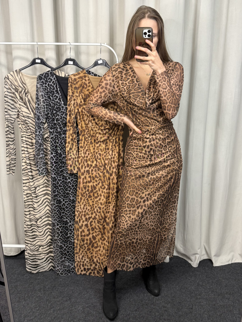 Sukienka długa wzór 