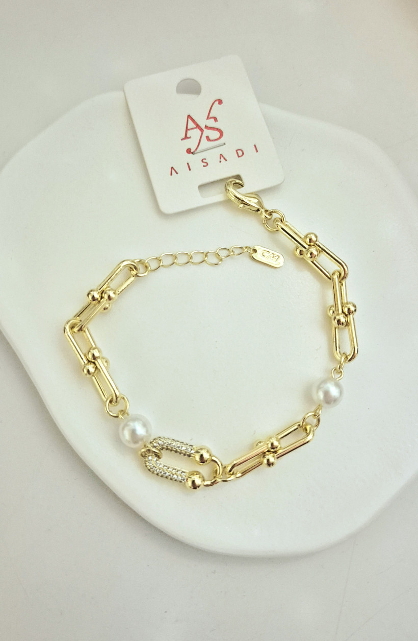 Bransoletka Tiffi z perełkami