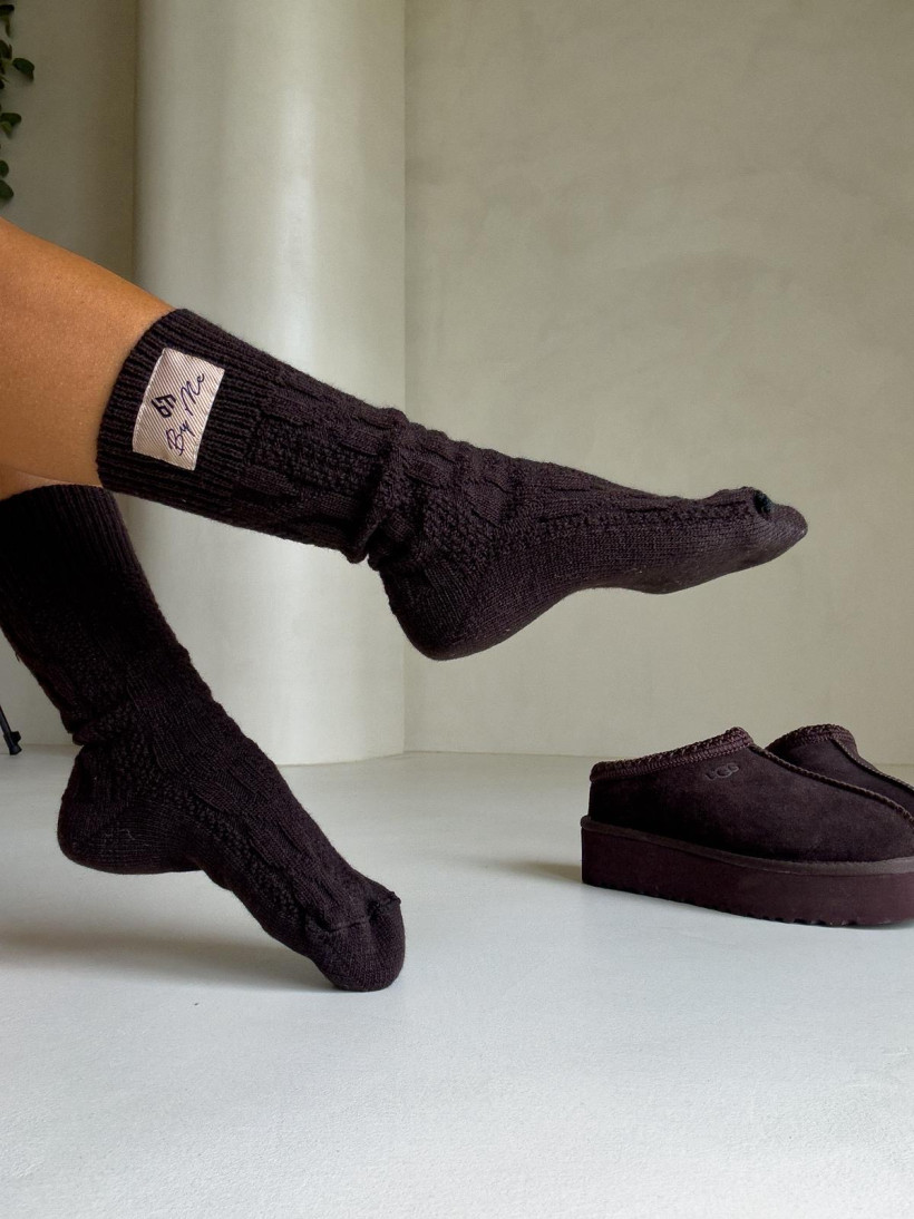 Skarpety By Me Wool - czekolada 