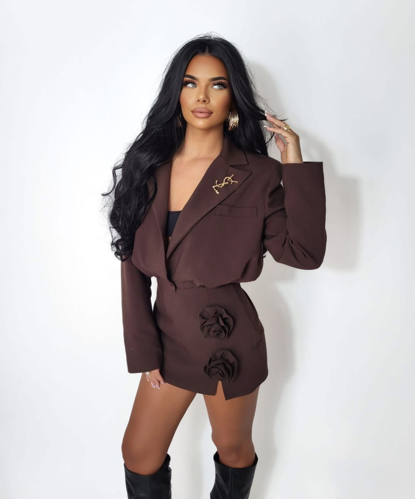 Spodenko - spódnica Gold Lady - czekolada 