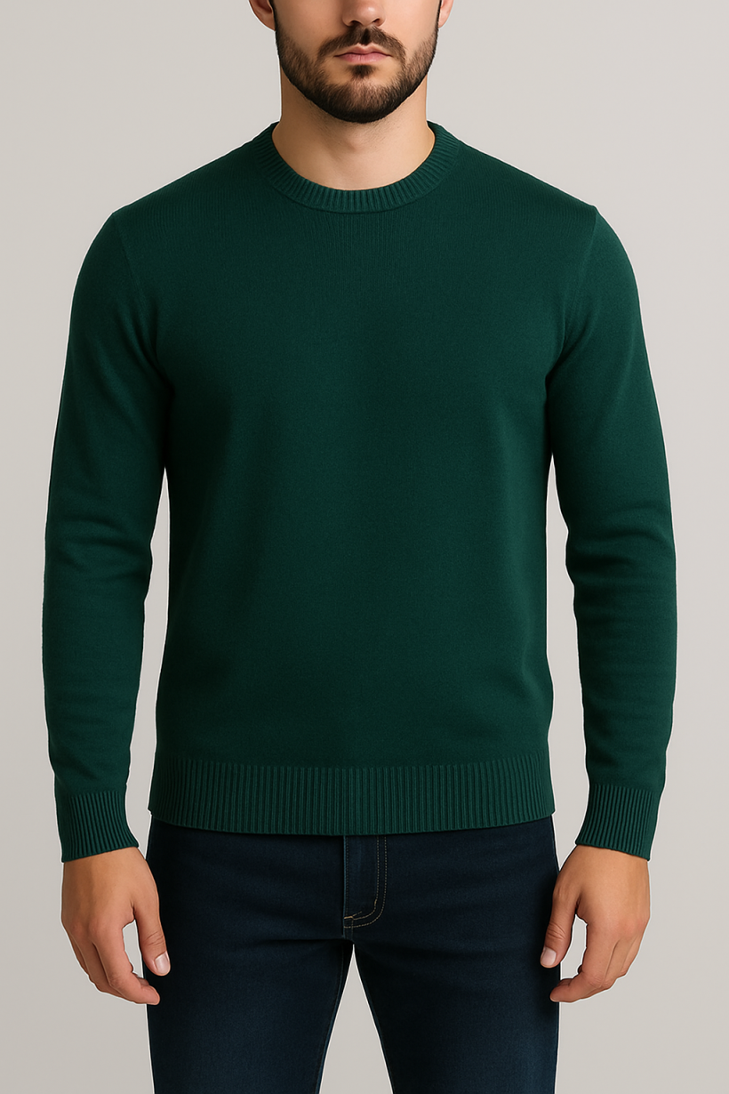 Sweter Męski Gładki 