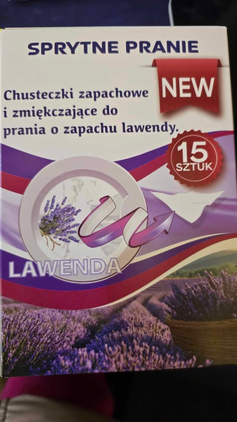 Chusteczki zapachowe i zmiękczające lawenda