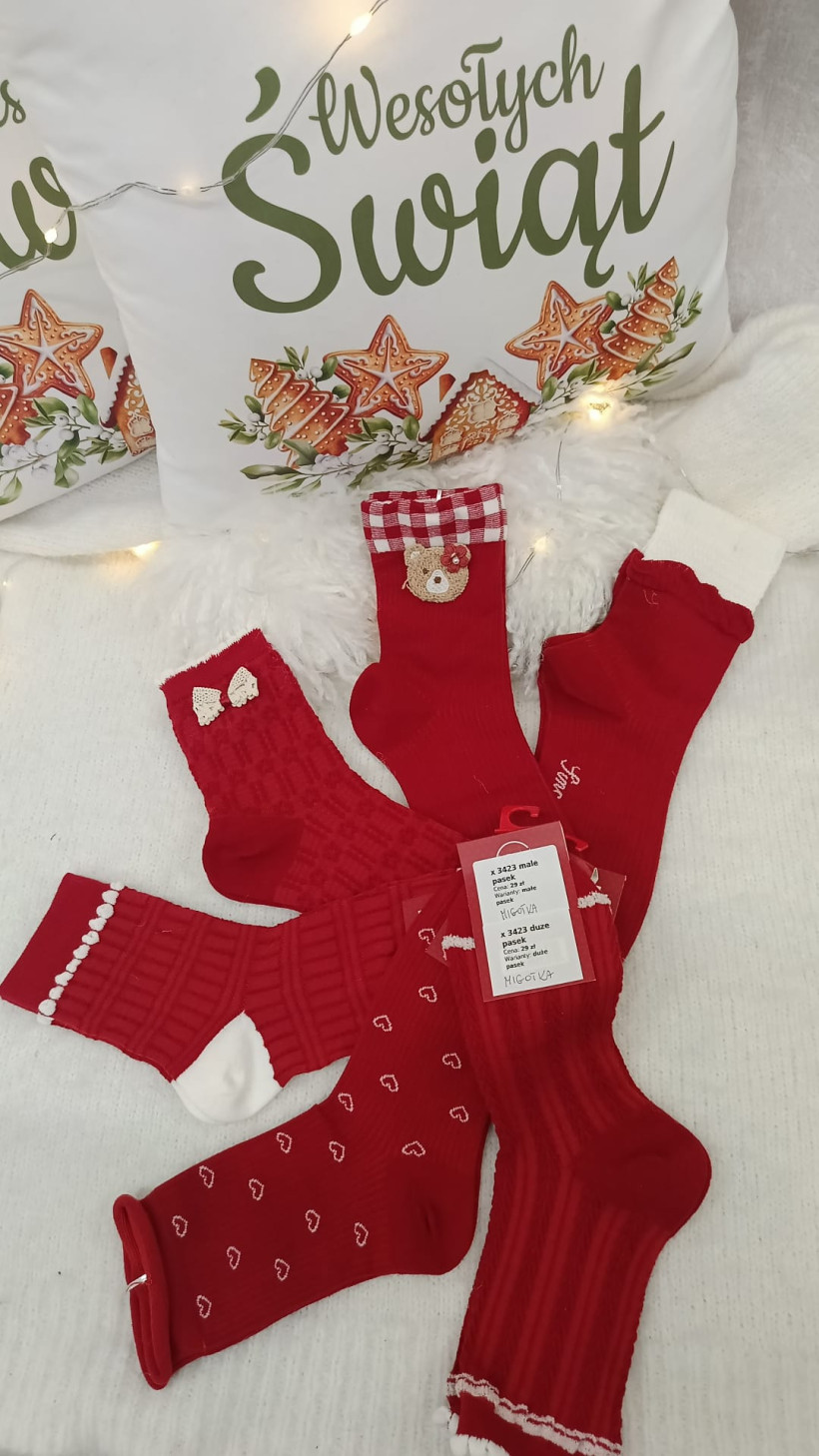 Skarpetki Migotka z kokardką