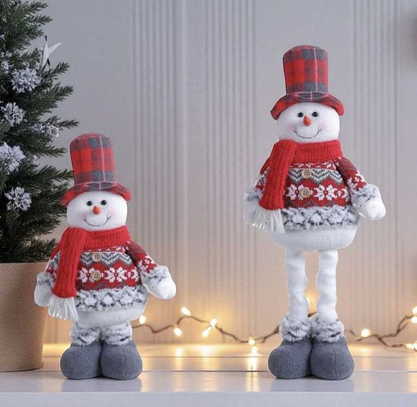 świąteczny bałwan teleskopowy