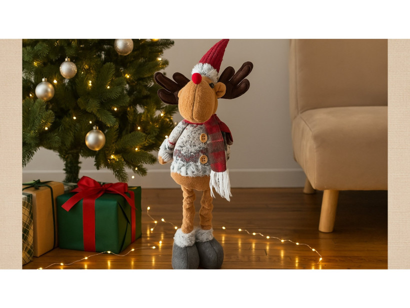 świąteczny renifer teleskopowy (bez guziczków)