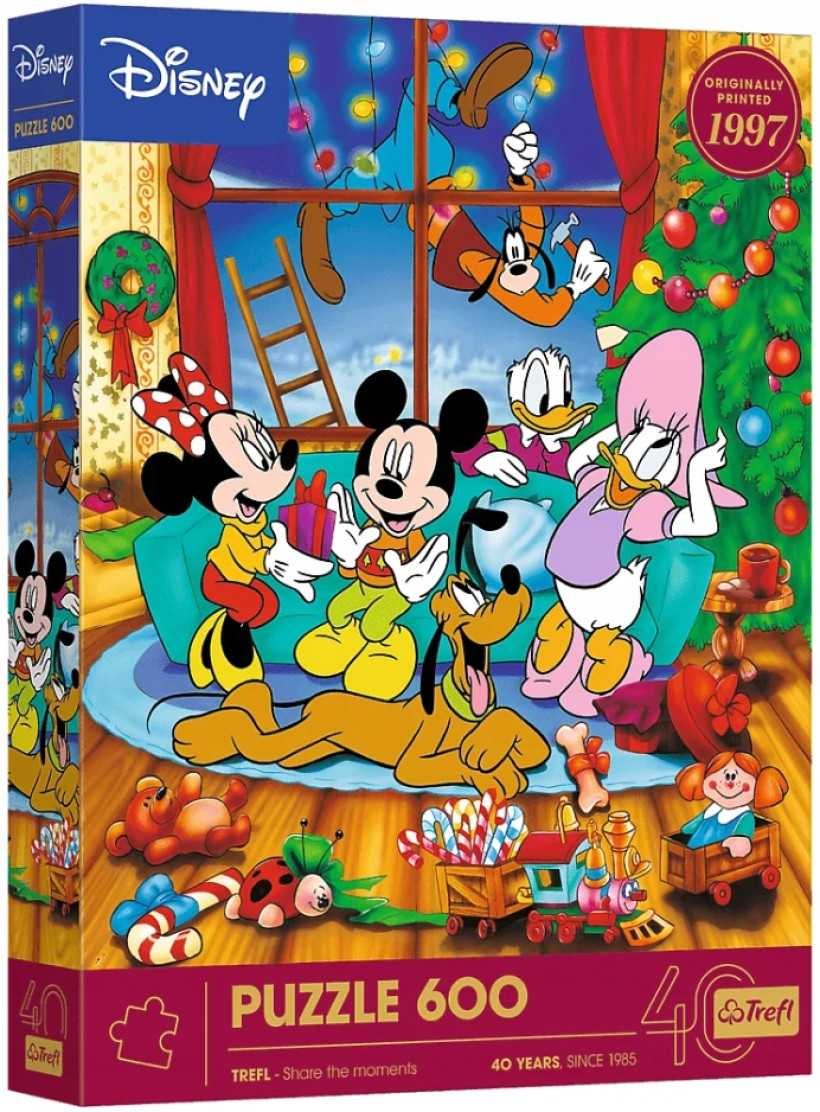 TREFL PUZZLE Myszka Miki i Przyjaciele Święta 600 elementów