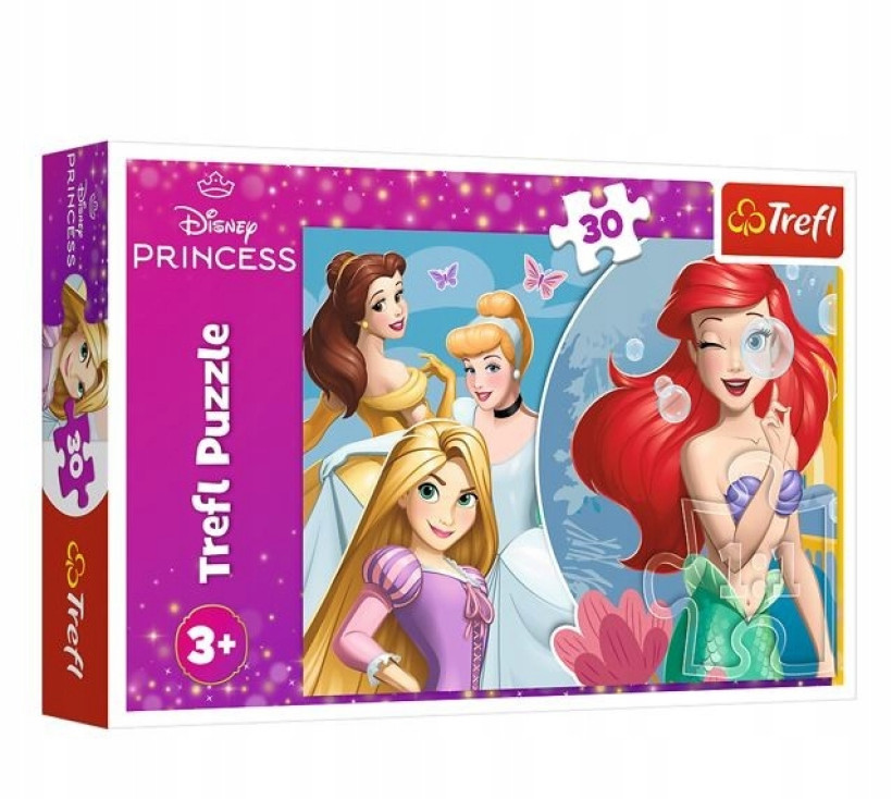 PUZZLE 30 DISNEY KSIĘŻNICZKI Piękny dzień , układanka dla dzieci +3 lata