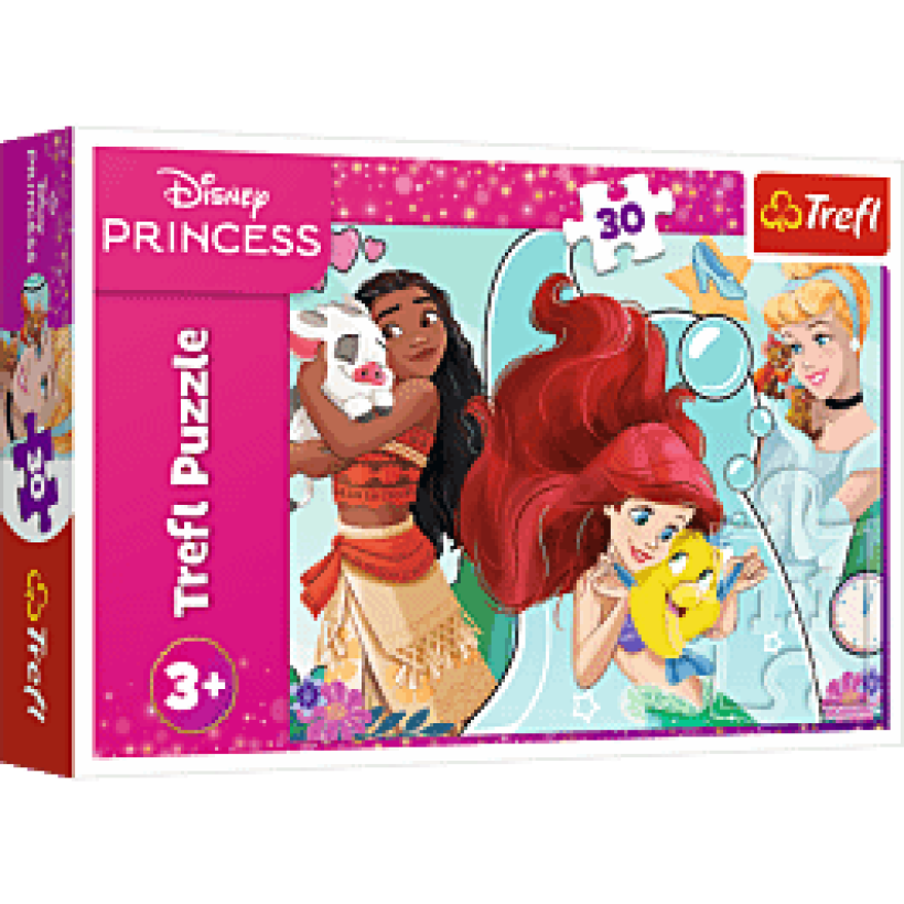 TREFL PUZZLE 30 el. KSIĘŻNICZKI, PIĘKNE I ODWAŻNE