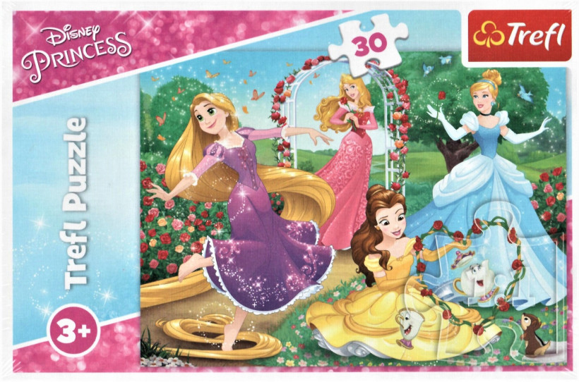 Trefl Puzzle 30 elementów Być księżniczką Disney zestaw puzzli puzle