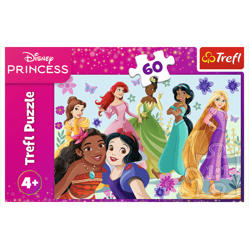 Puzzle 60 el. Księżniczki w akcji
