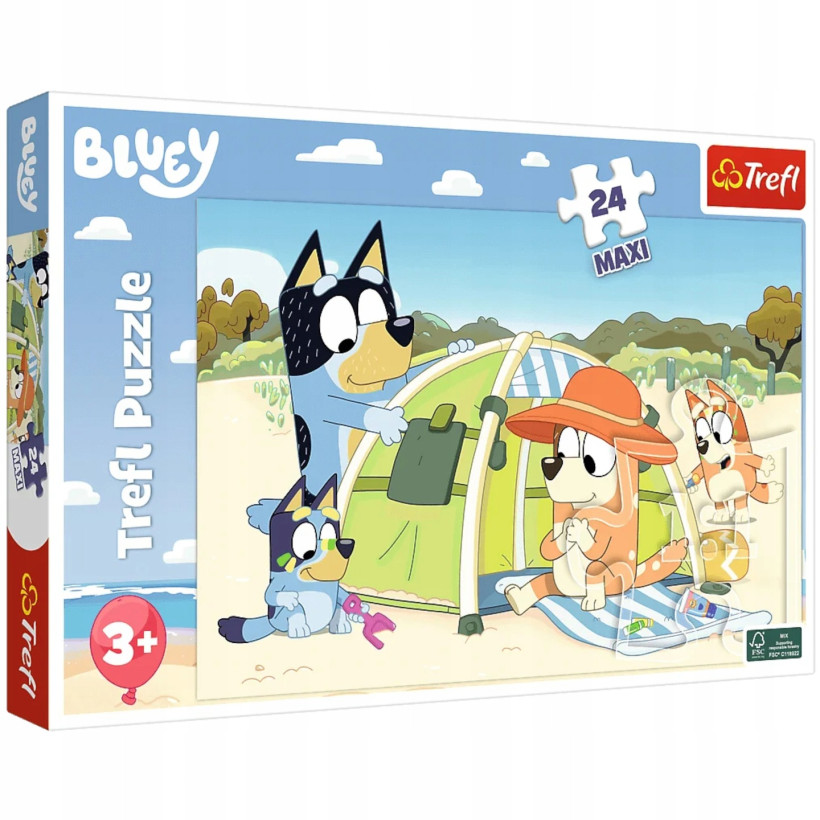 Puzzle 24 Maxi Bluey 24 el. Wspaniały dzień Bluey Trefl 14357