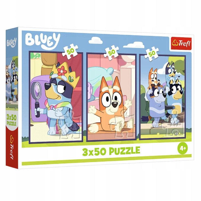 Puzzle - "3x50" - Rodzina Bluey Trefl