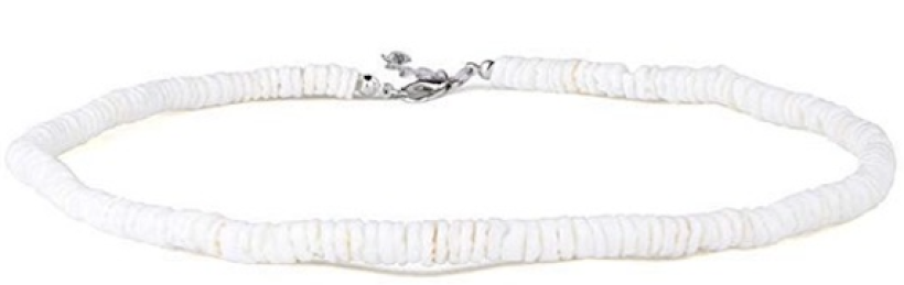 naszyjnik z białymi kamieniami