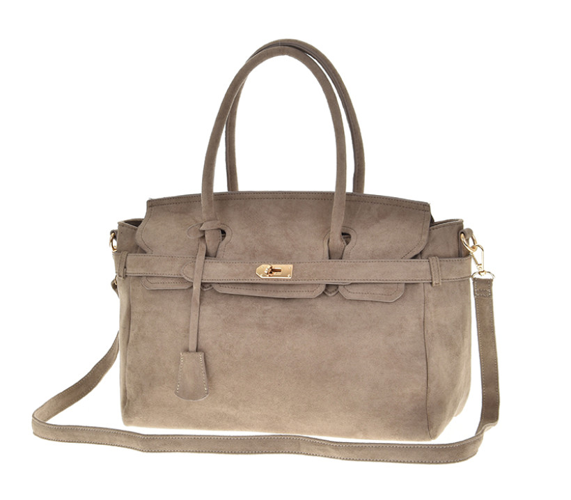 GALLANTRY TOREBKA HERMESKA KOLOR TAUPE ZAMSZ EKOLOGICZNY