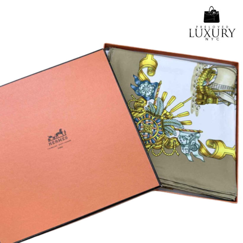 HERMES Carré 90 Scarf Silk Multicolor
