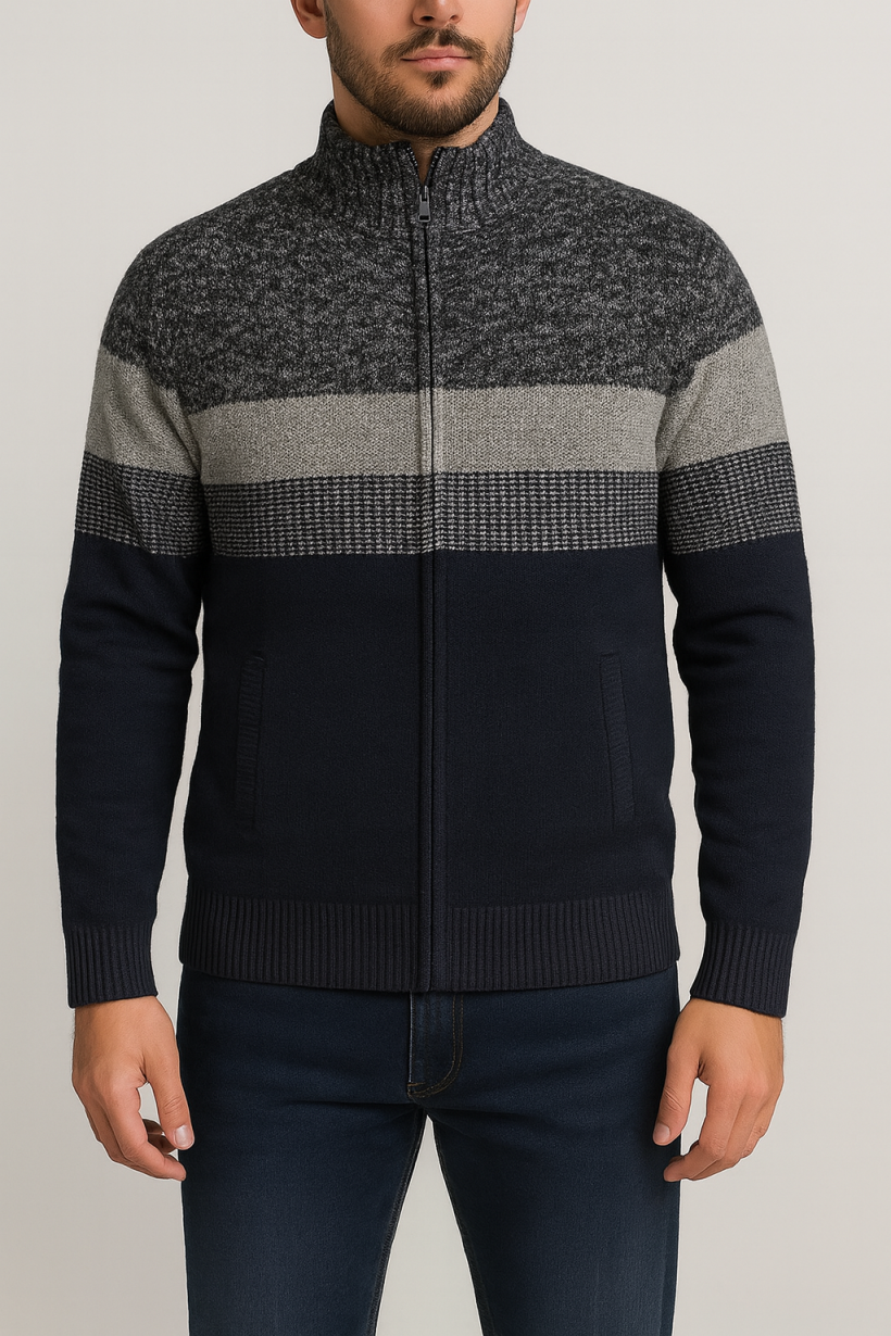 Sweter Ocieplany na zamek