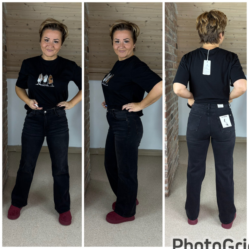 M-Sara czarne spodnie