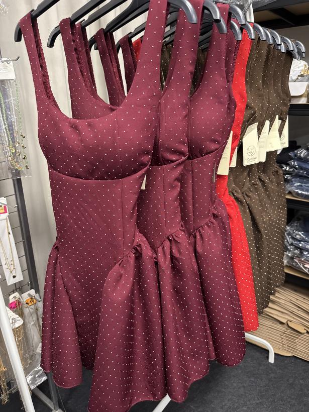 Sukienka diamenty z kokardą