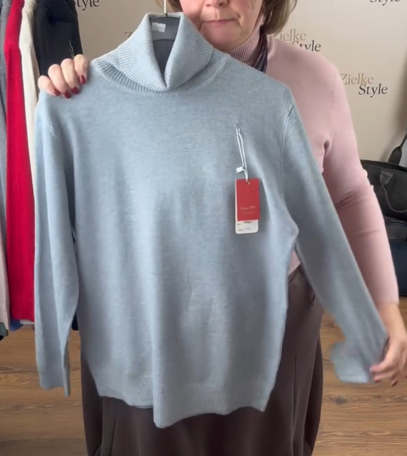 Golf jednokolorowy - ht - (l/xl) - 667 - popiel