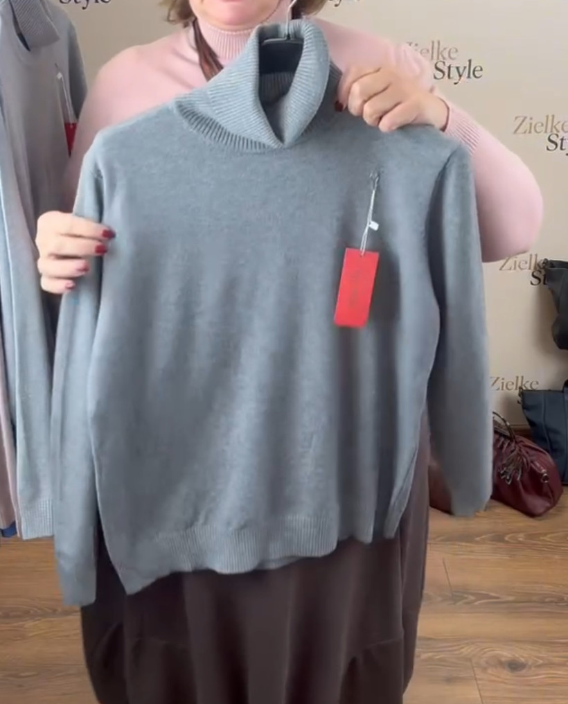 Golf jednokolorowy - ht - (xl/2xl, 2xl/3xl) - 667 - grafit jasny