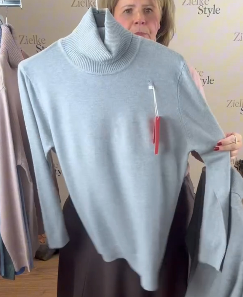 Golf jednokolorowy - ht - (xl/2xl, 2xl/3xl) - 667 - popiel