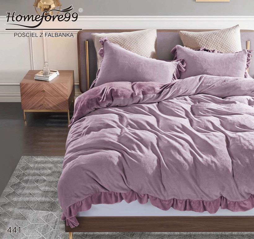 Komplet pościeli miś KF441  jagoda