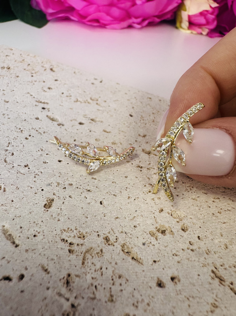 Kolczyki listki 13704 L