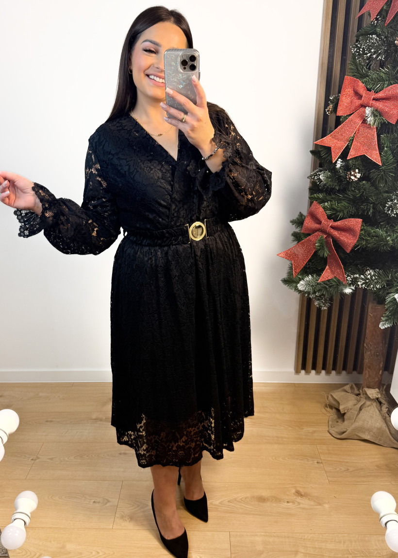 Sukienka koronkowa WENY czarna