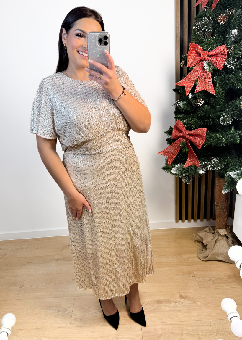 Sukienka FOBI srebro