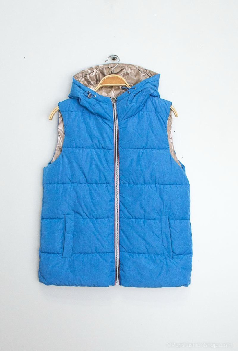 1 ARTICLE ACHETE, LE 2E A -50% Doudoune réversible  Inspi BLEU 