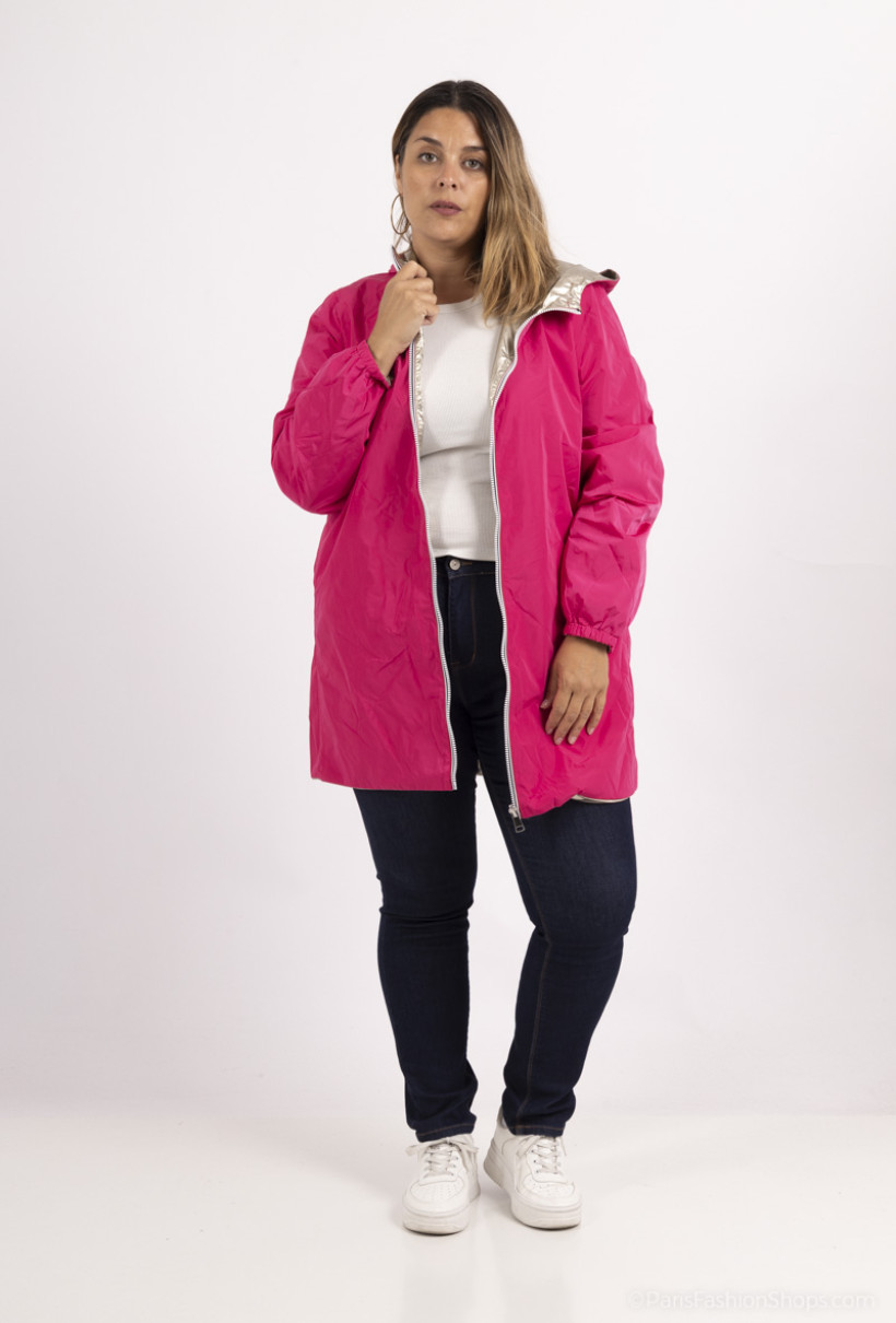 1 ARTICLE ACHETE, LE 2E A -50% KWAY INSPI déperlant réversible fushia
