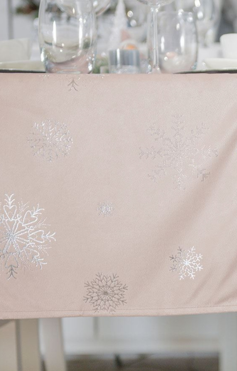 Bieżnik Velvet wodoodporny 40x140cm róż