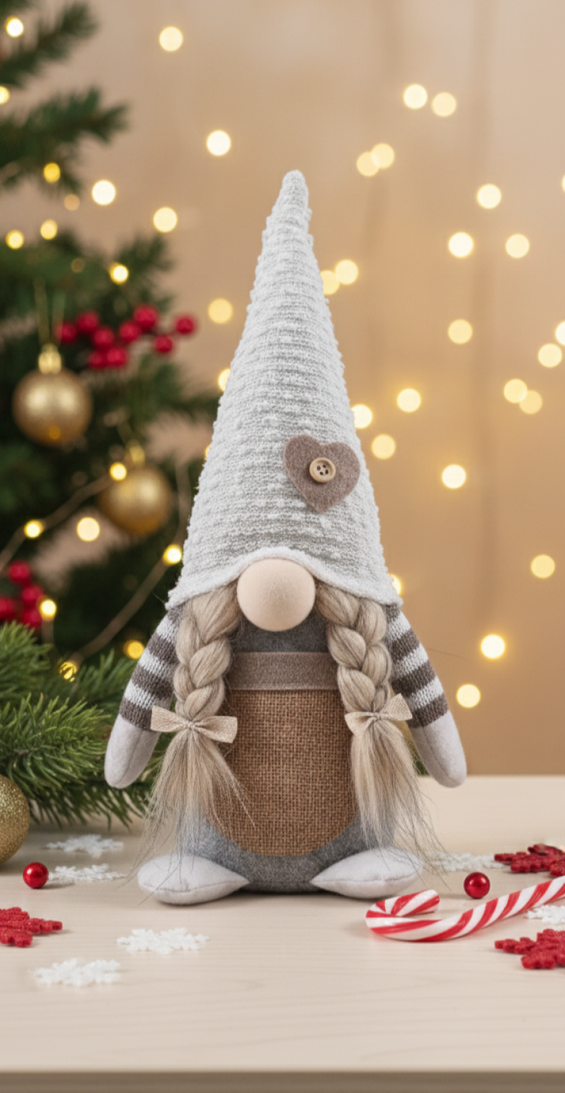 Skrzat świąteczny Marysia brąz 35cm