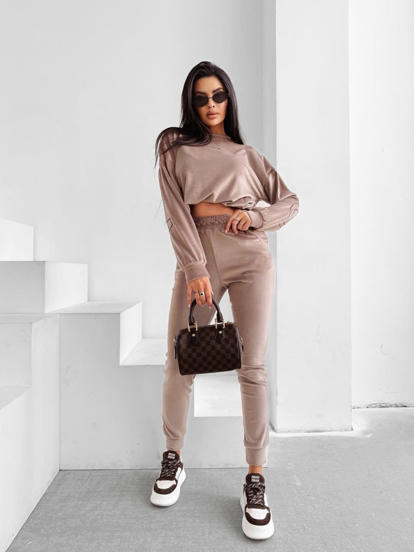 komplet VELVET ASH latte