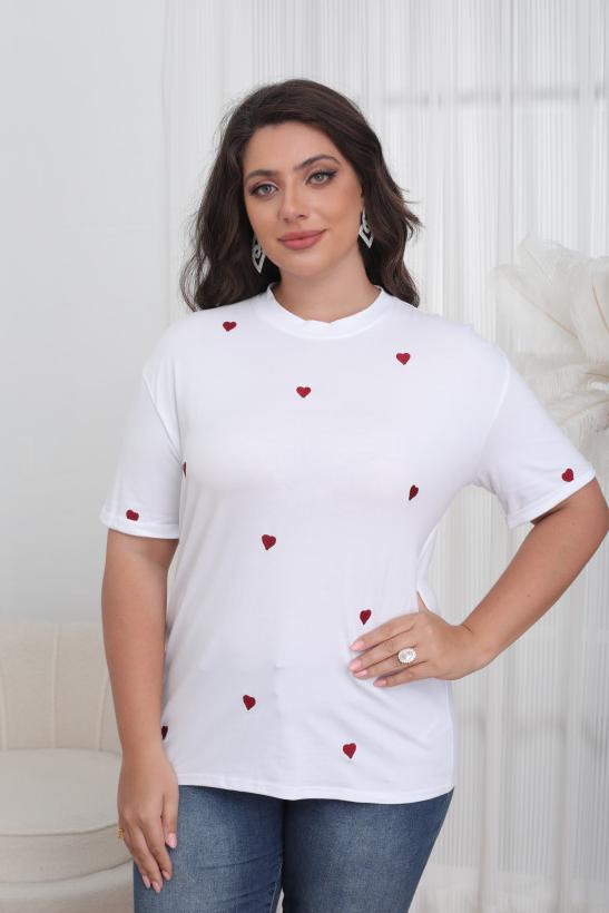 1 ARTICLE ACHETE, LE 2E A -50% Tshirt coeur