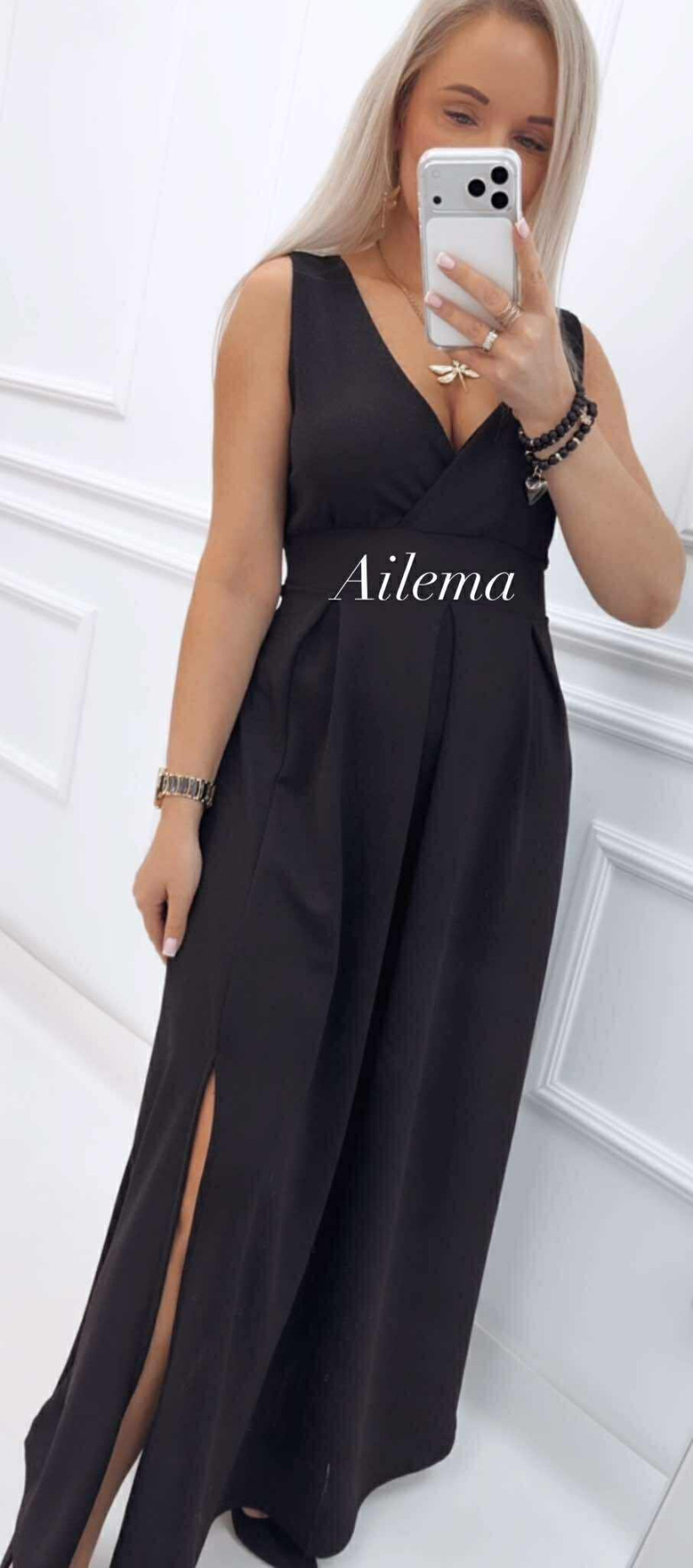 Długa błyszcząca z miseczkami  kk1460 z wiązaniem w talii 