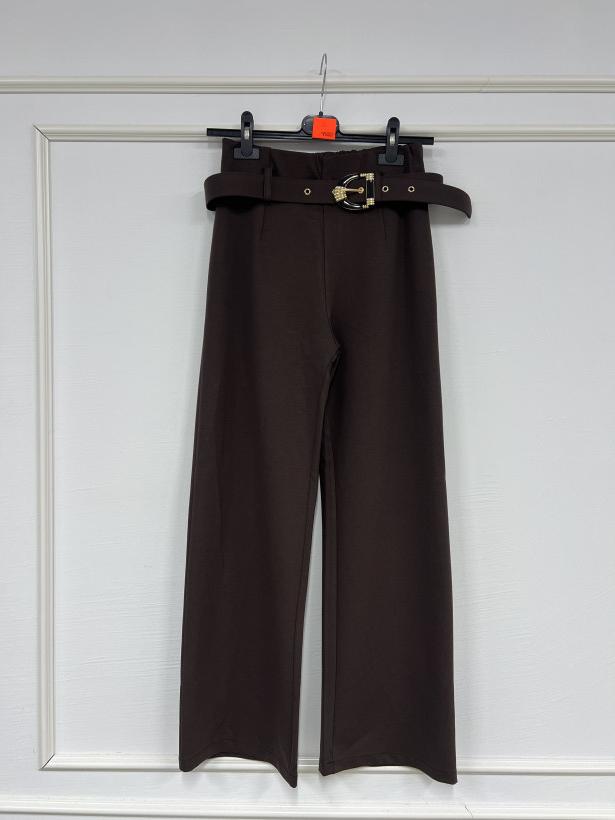 Spodnie eleganckie czekolada 