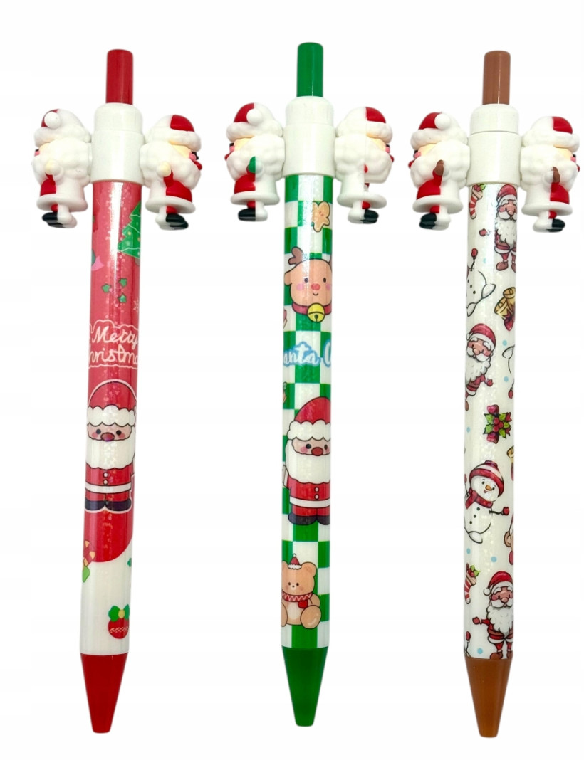 DŁUGOPIS ŚWIĄTECZNY MIKOŁAJ PREZENT NA MIKOŁAJKI UPOMINEK ANTYSTRESOWY