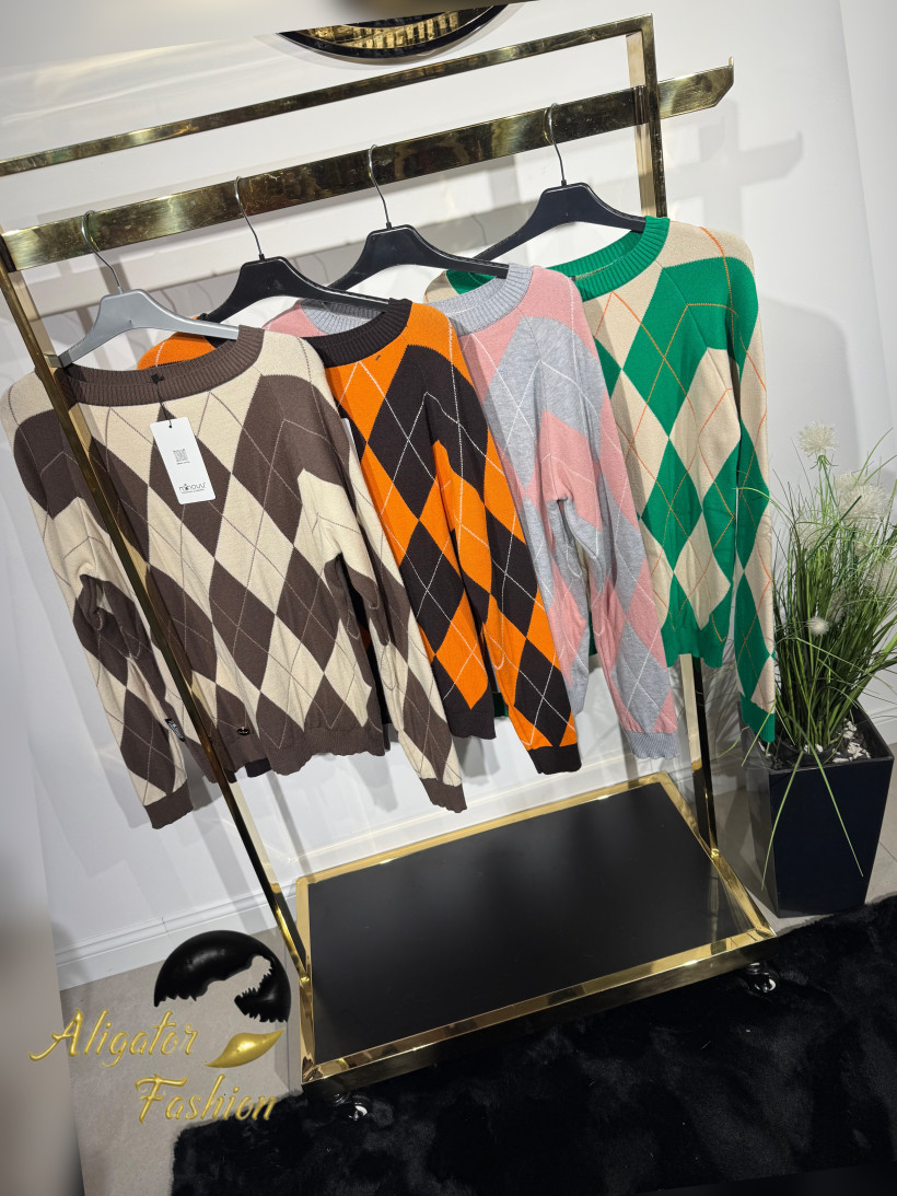Sweter romby Minouu 