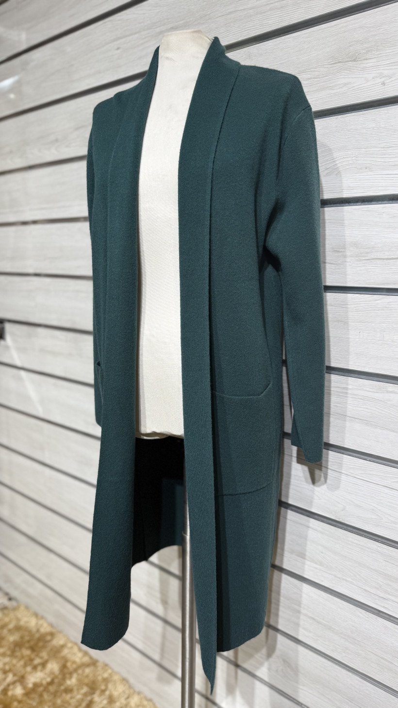 CASACO ABERTO COM BOLSOS FRENTE