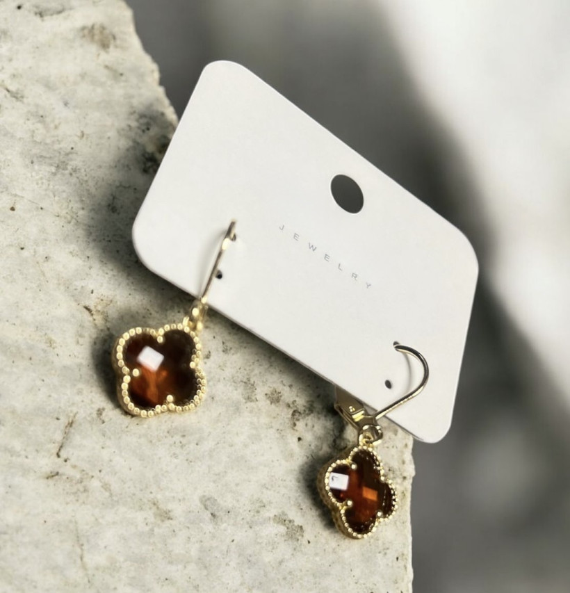 KOLCZYKI DWUSTRONNY SZLIF