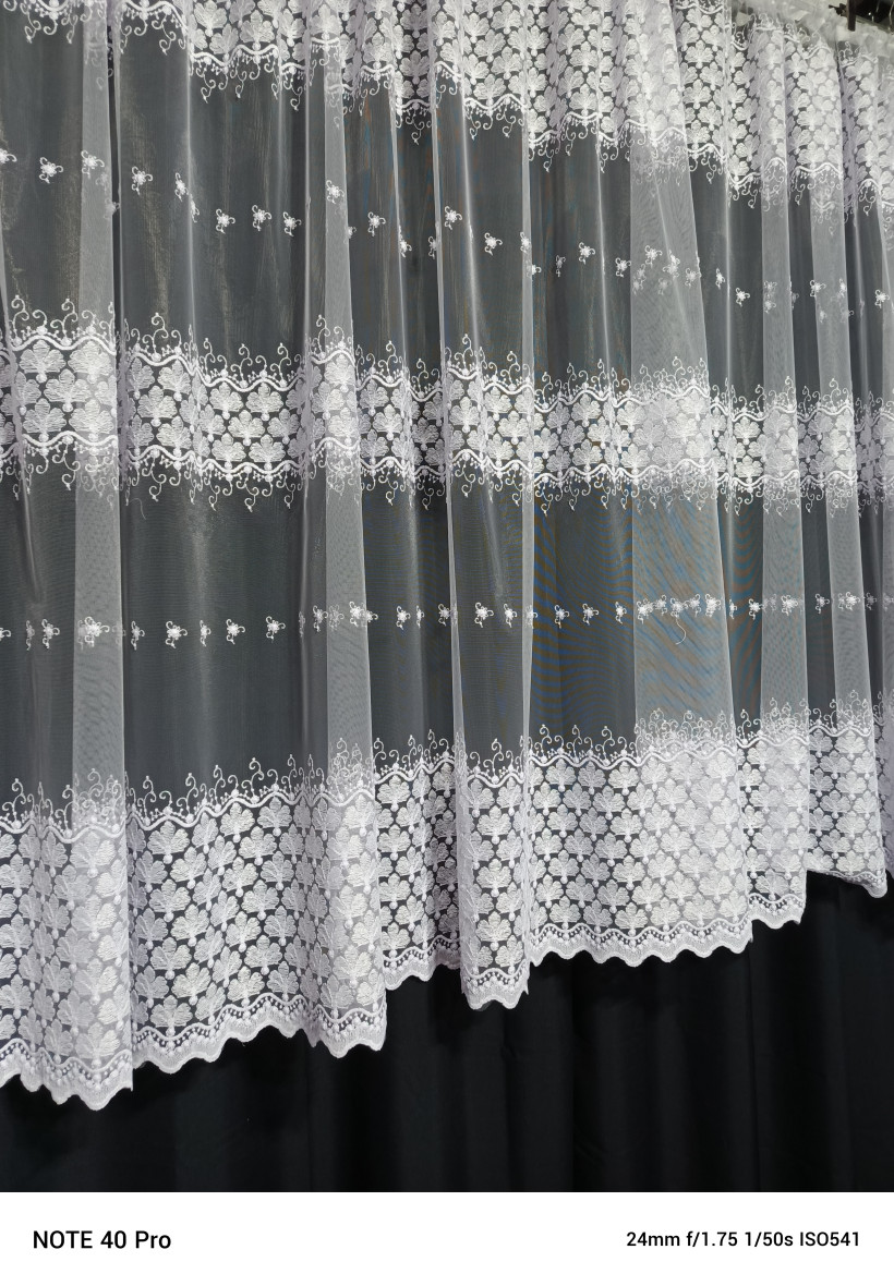 Firana gotowa 500x170cm siatka turecka F435