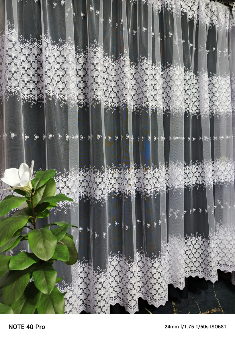 Firana gotowa 400x220cm siatka turecka F435