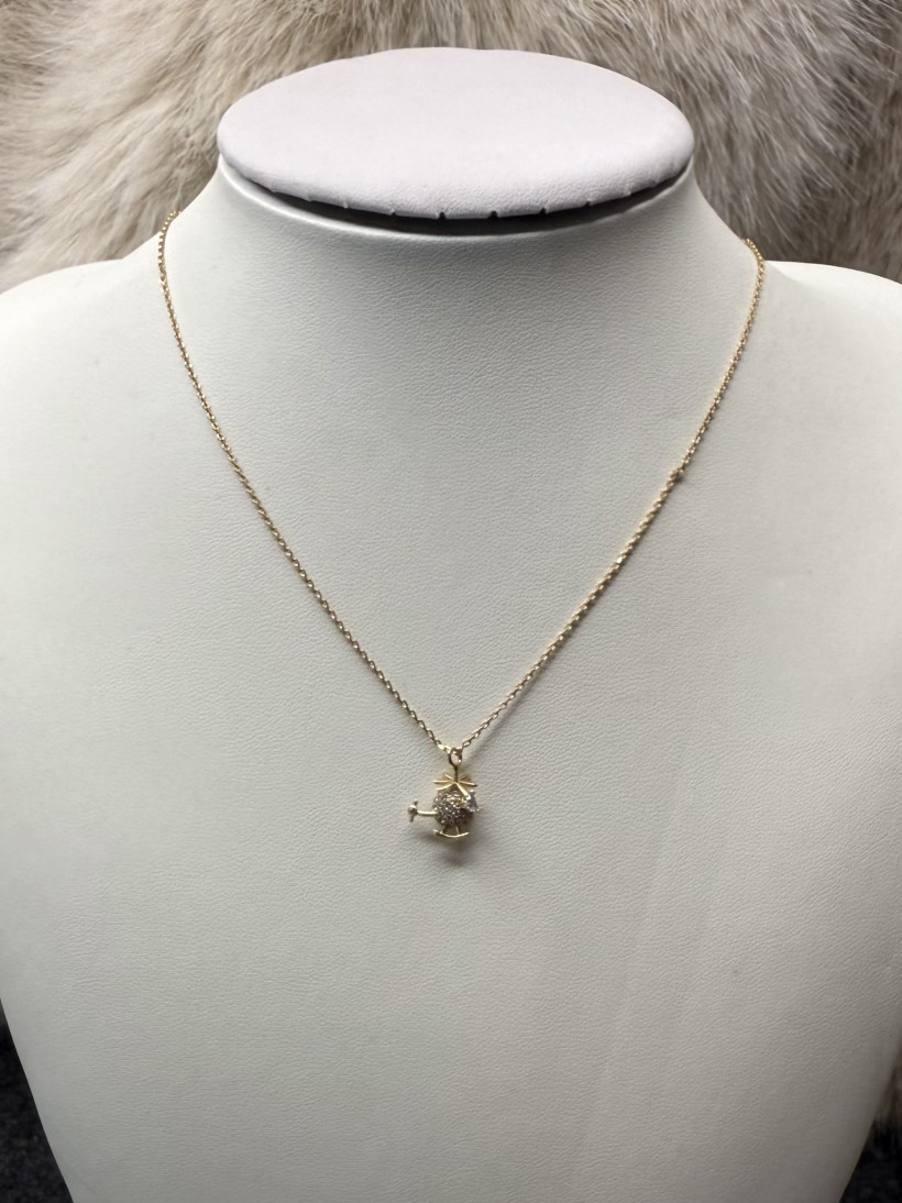 Naszyjnik delikatny helikopter uroczy stal nierdzewna 